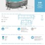 Bestway Stahlrahmenpool-Set Power Steel, oval, 427x250x100 cm mit Leiter und Pumpe.