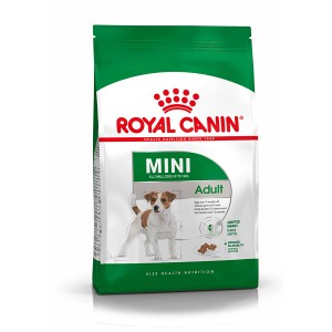Royal Canin Mini Adult Trockenfutter für kleine Hunde, 4 kg Packung.