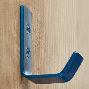 SOTECH Kleiderhaken LOXTEN 60 x 20 x 45 mm Echt Edelstahl Blau