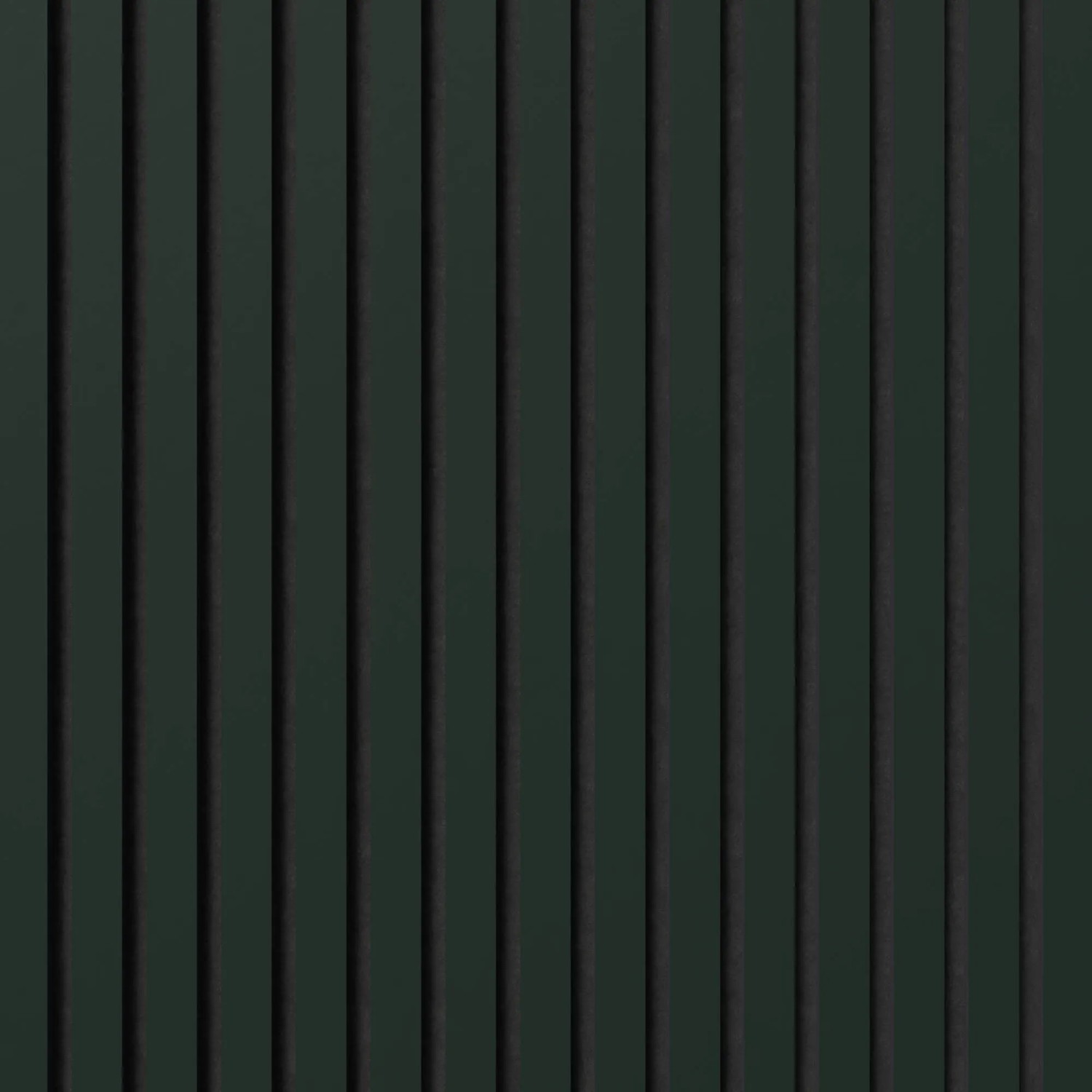 Akustikpaneel Muster Linoleum Conifer in Schwarz: Detailansicht der vertikalen Linoleum-Leisten auf Filz.
