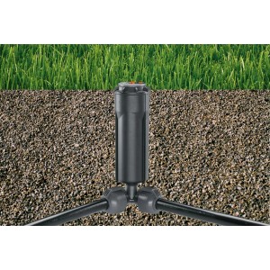 Gardena Winkelstück für Sprinkler-Systeme, 25 mm x 13 mm, mit Außengewinde für sicheren Anschluss.