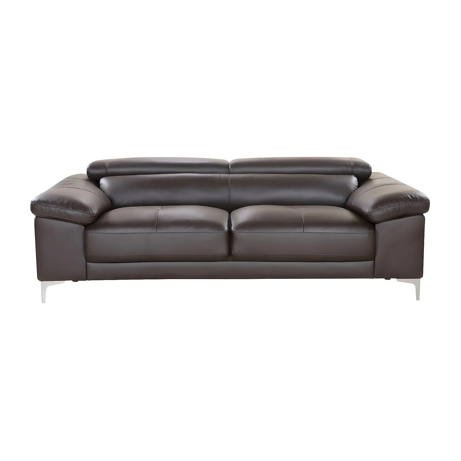 Vente-unique Sofa Ohne Schlafmöglichkeit Solange Schokoladenbraun 210 cm