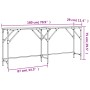 vidaXL Konsolentisch Räuchereiche 180x29x75 cm Holzwerkstoff 837764_9