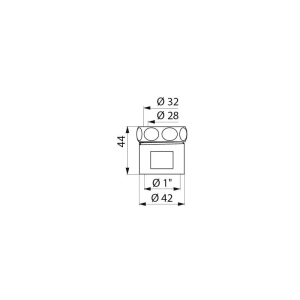 Delabie Steckmuffe Hock-WC D28/32
