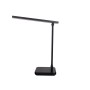 Schwarze LED-Tischleuchte Mover von Näve, 38 cm hoch, für Schreibtisch oder Nachttisch.