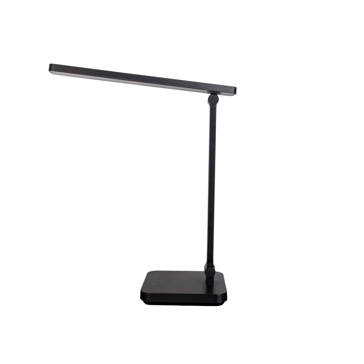 Schwarze LED-Tischleuchte Mover von Näve, 38 cm hoch, für Schreibtisch oder Nachttisch.