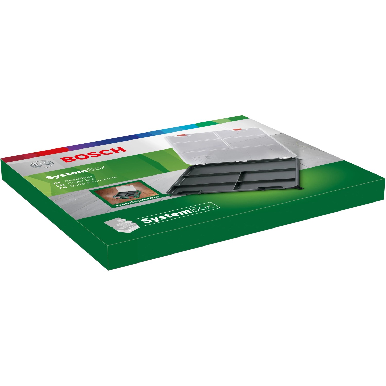 Bosch Deckelbox für Systembox S, Aufbewahrungssystem zur flexiblen Erweiterung des Stauraums.