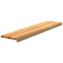 vidaXL Treppenstufen 2 Stk Hellbraun 110x25x2 cm Massivholz Eiche 3283788
