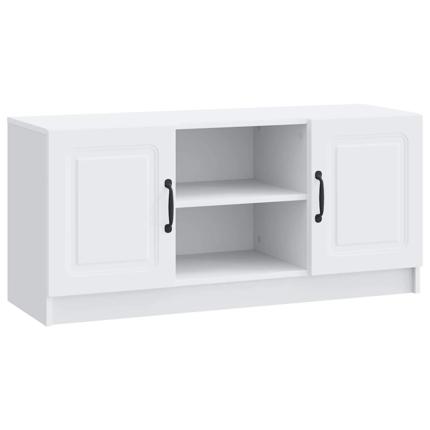 vidaXL TV-Schränk Weiß 102 x 34,5 x 47 cm Holzwerkstoff 895845