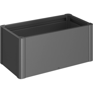 Biohort Belvedere Mini Pflanzbeet, dunkelgrau-metallic, ideal für Garten & Balkon.