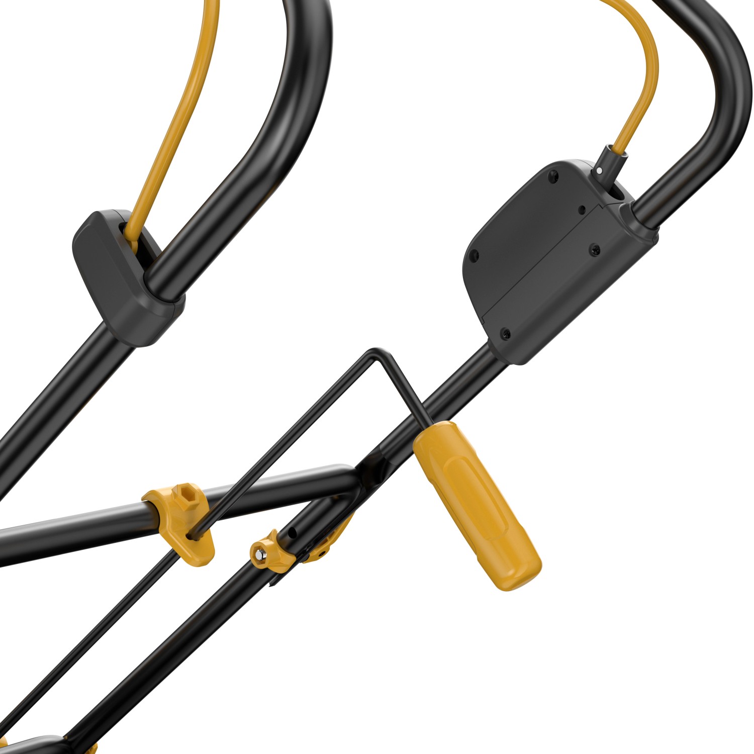 Detailaufnahme: Bedienelemente der Stiga Akku-Schneefräse ST 700e.