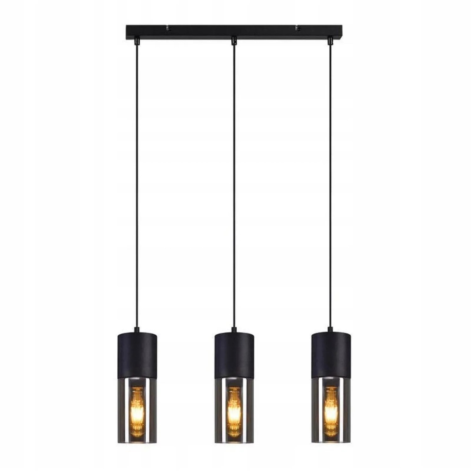 ZMH Pendelleuchte 3 flammig Vintage Glas Lampenschirm E27 Hängeleuchte für Esszimmer Küche Schlafzimmer