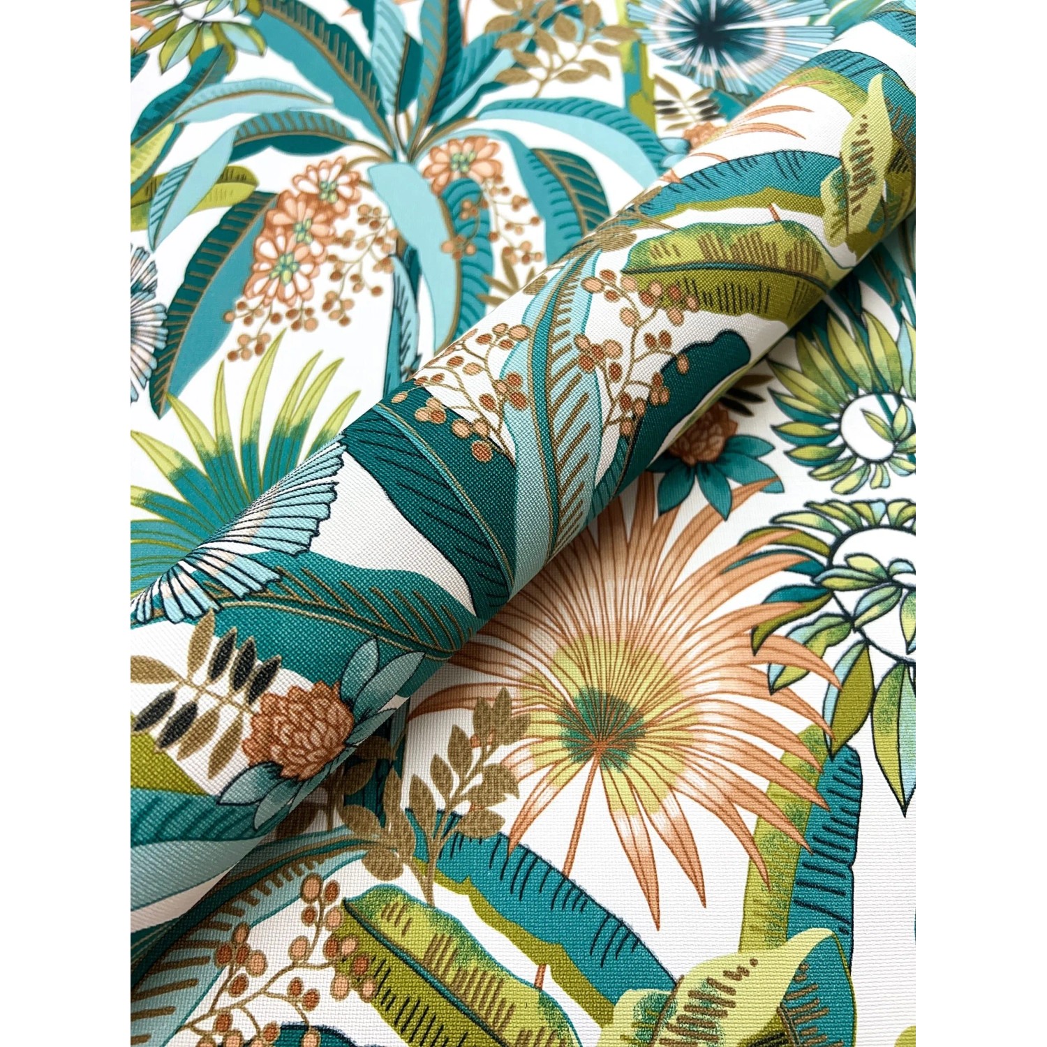 Newroom Vliestapete Nanika Türkis Dschungel Modern FSC® günstig online kaufen