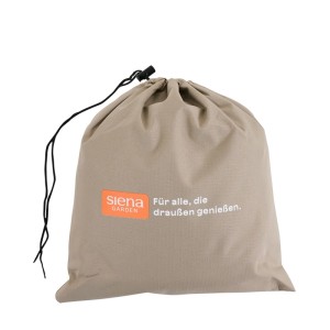 Siena Garden Schutzhülle für Lounge-Set Plus, beige, in Aufbewahrungstasche mit Zugband.