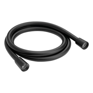 Schwarzer aquaSu Brauseschlauch Anto, 1,5 m, aus Kunststoff, knickfest und verdrehsicher.