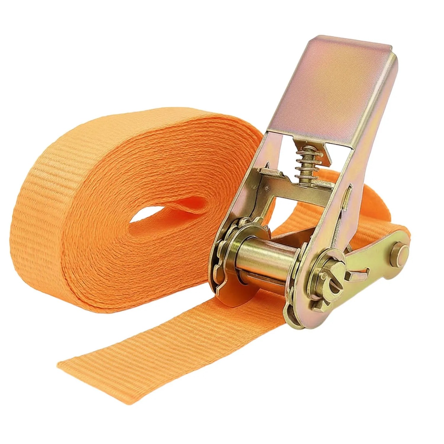 TRUTZHOLM Spanngurt mit Ratsche 1 Teilig 4m 800kg TÜV GS Wetterfest Robust Orange
