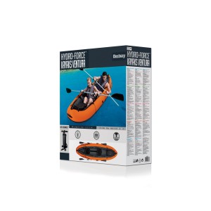 Verpackung des Hydro-Force Kajak-Set Ventura für 2 Personen mit Zubehör.