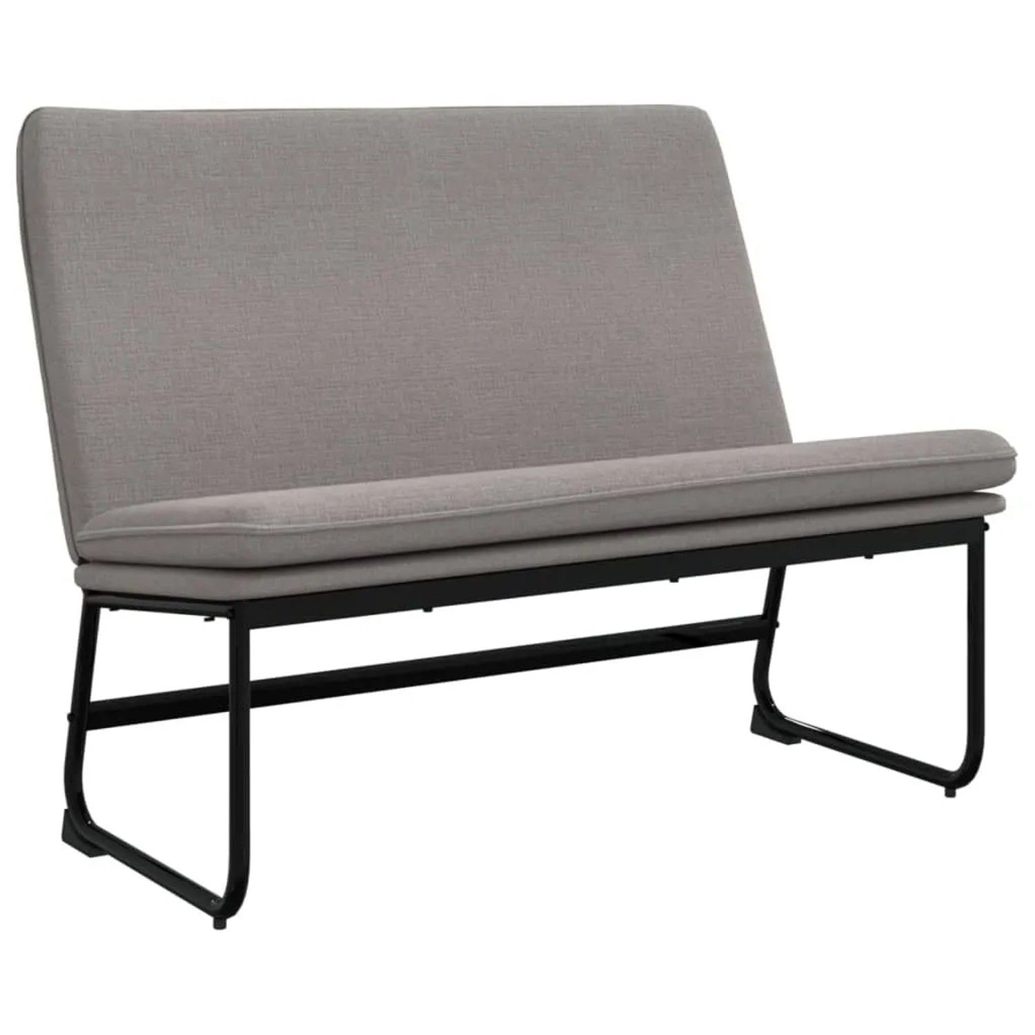 vidaXL Sitzbank Taupe 100x75x76 cm Stoff 351326