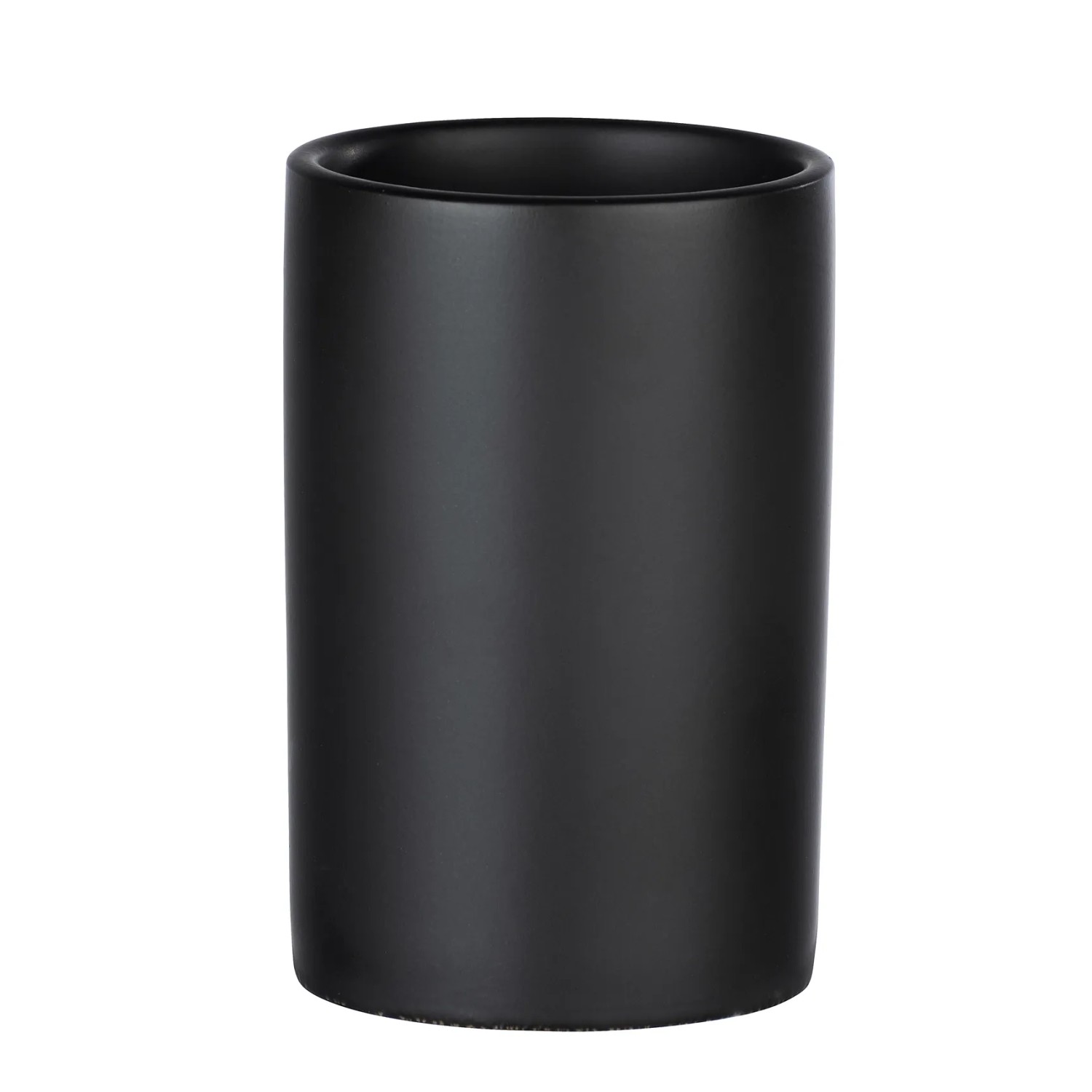 Wenko Zahnputzbecher Polaris Keramik Schwarz Matt 7 x 11 x 7 cm kaufen bei OBI