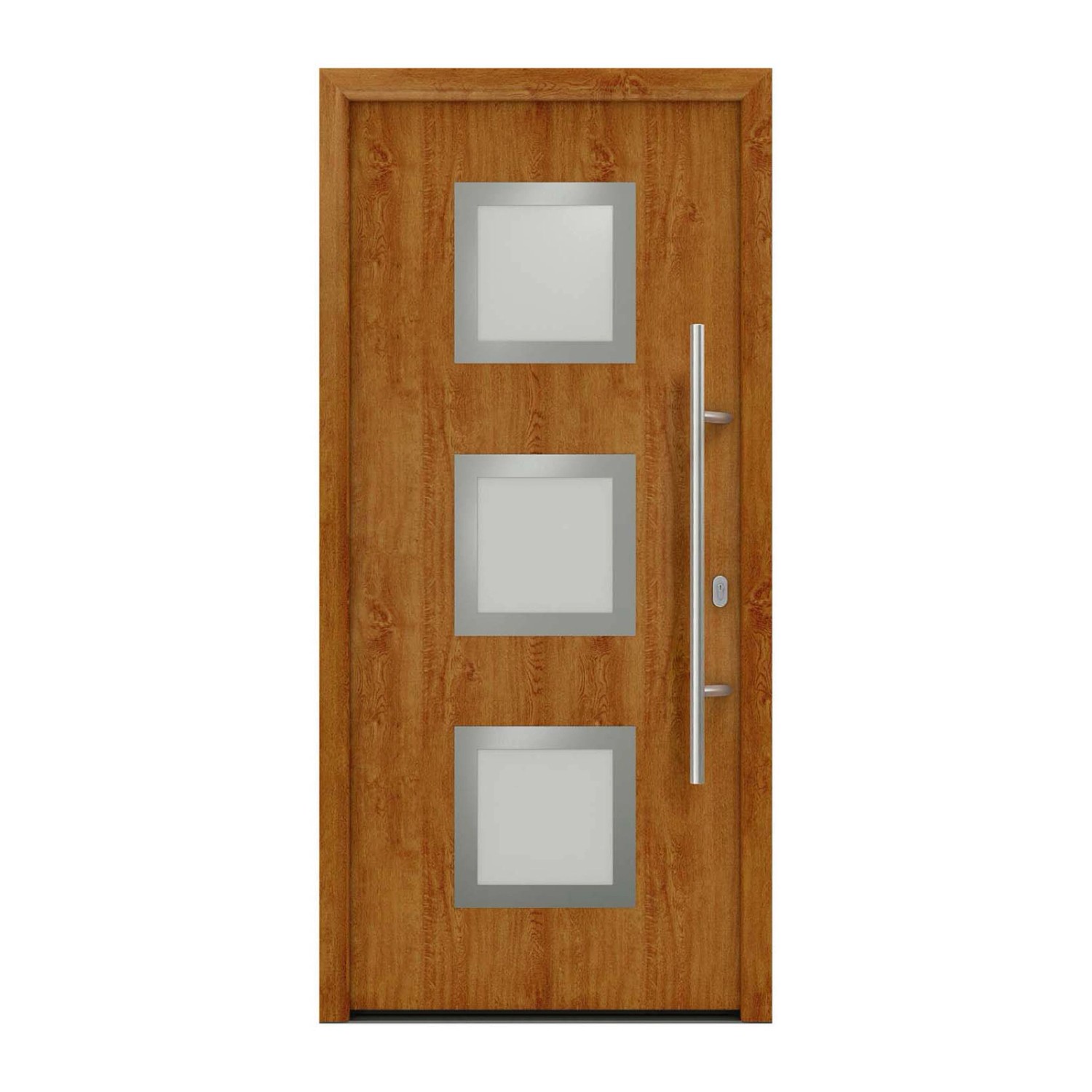 EcoStar Haustür Isopro IP 810S Golden Oak 110 cm x 210 cm DIN R günstig online kaufen