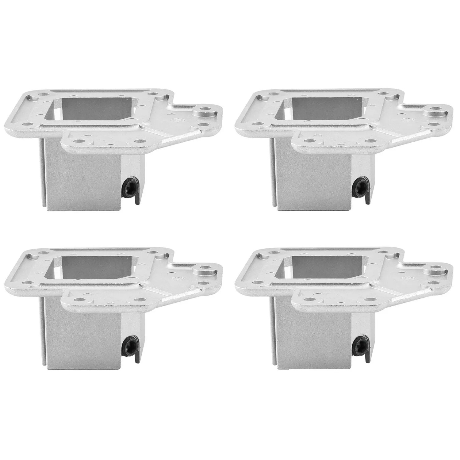 vasalat Set Camar Tischbeinbefestigung oben für Tischbeine 60x60 mm Aluminium 4 Stück