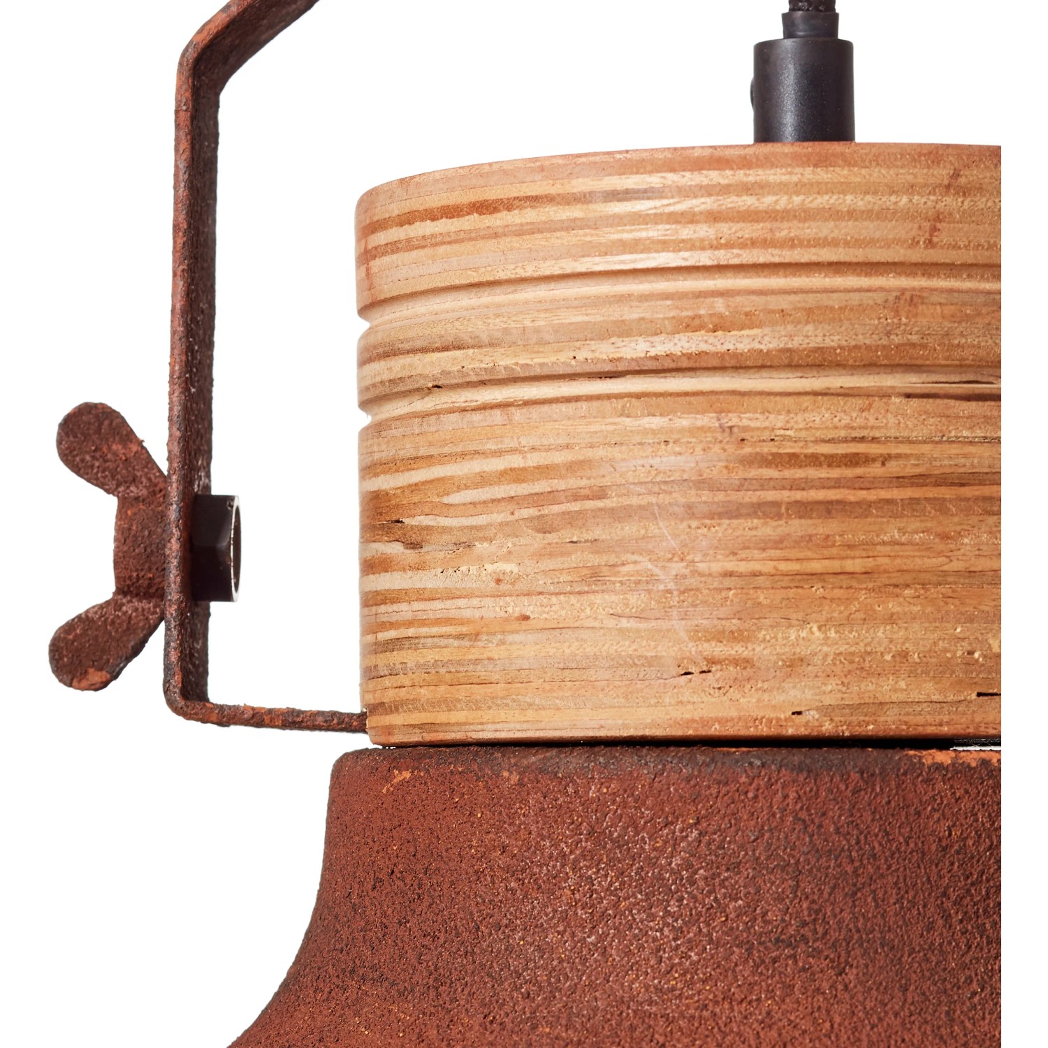 Emma Pendelleuchte – 33 Cm, Rustikaler Industrial-Look, Dimmbar, Für LED-Leuchtmittel