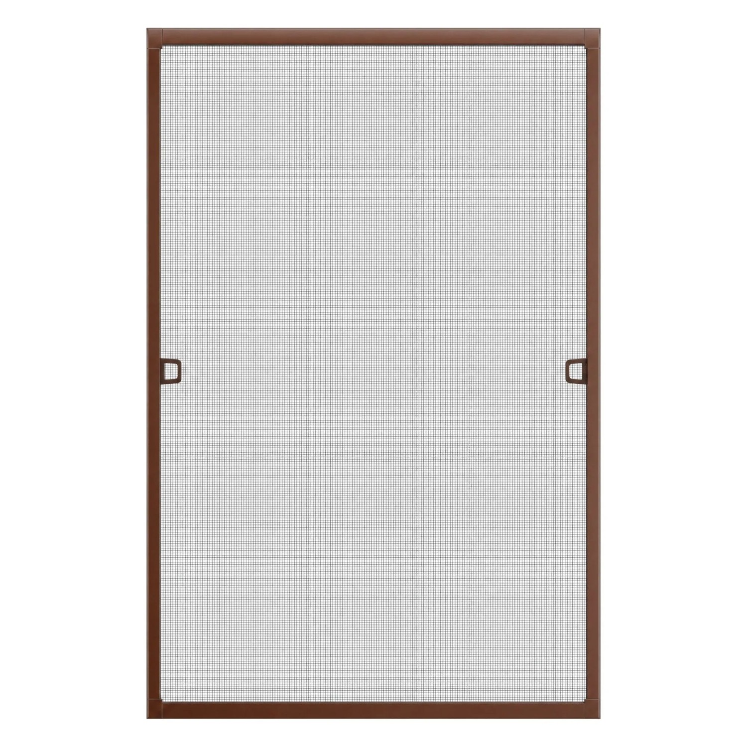 KESSER Fliegengitter für Fenster mit Aluminiumrahmen 80 x 100 cm Braun