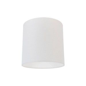 QAZQA Lampenschirm aus STOff Weiß 25 25 25