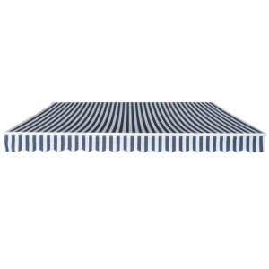 furnicato Gelenkarmmarkise, 400 cm, blau-weiß gestreift, für Terrasse & Garten.
