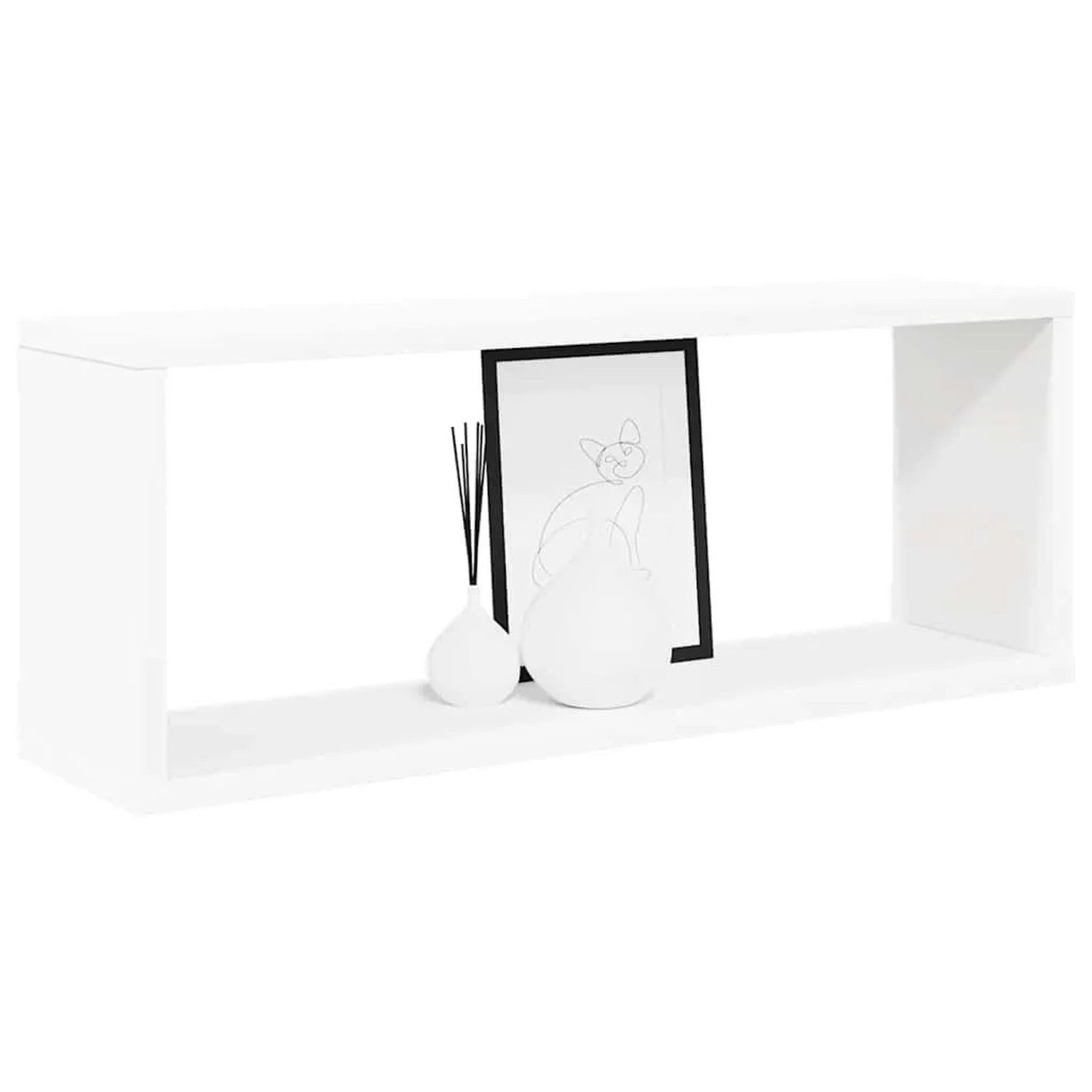 vidaXL Würfelregale 4 Stk Weiß 60x15x23 cm Holzwerkstoff 807134_3