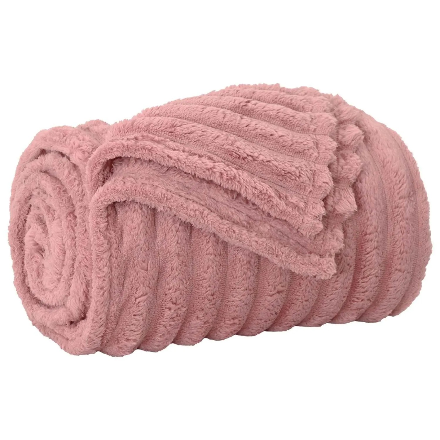 vidaXL Wohndecken 6 Stück Rosa 270 x 240 cm Fleece 42016908