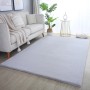 Ayyildiz Kurzflorteppich Pouffy 5100, silberner Teppich (160x230 cm) im Wohnzimmer.