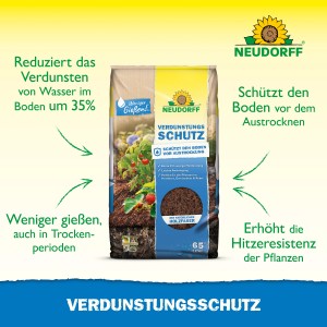 Neudorff Verdunstungsschutz 65l Sack: Pflanzerde mit Holzfaser schützt vor Austrocknung im Garten.