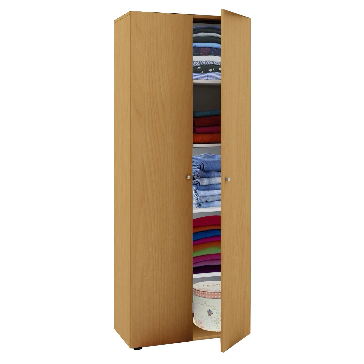 VCM Kleiderschrank Vandol Buche
