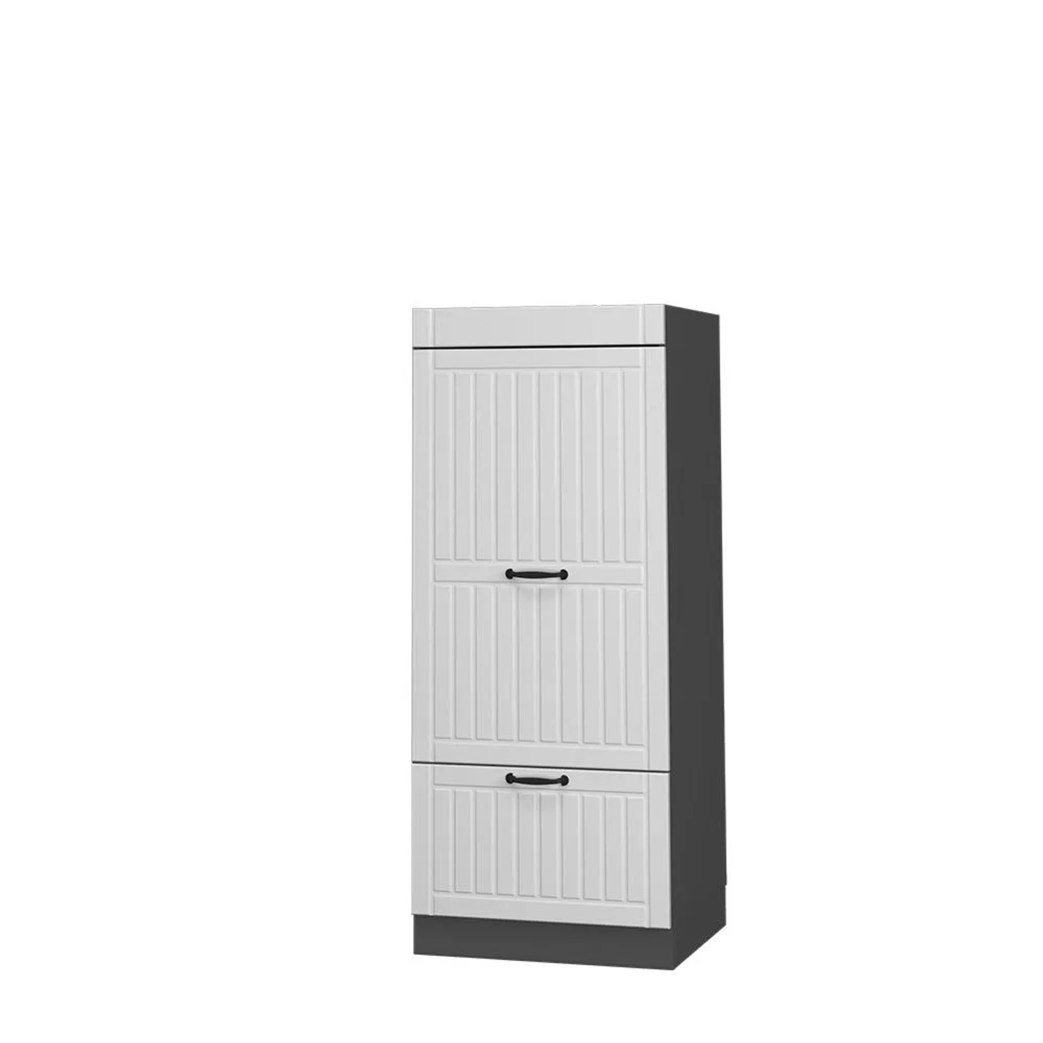 Vicco Vorratsschrank Fame-Line Weiß Landhaus/Anthrazit 60 x 154