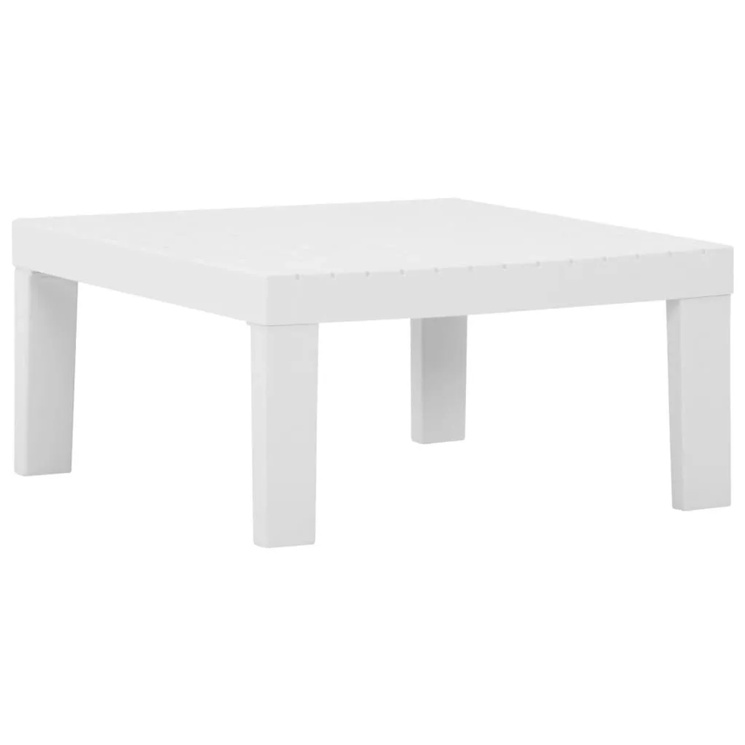 Furnicato Lounge-gartentisch Kunststoff Weiß