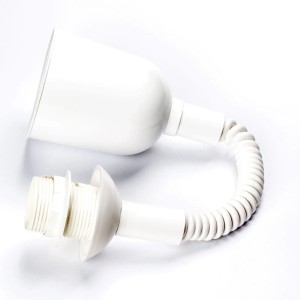Weißes Orion Lightstyle Zugpendel, höhenverstellbar bis 150cm, E27 Fassung für Lampen & Leuchten.