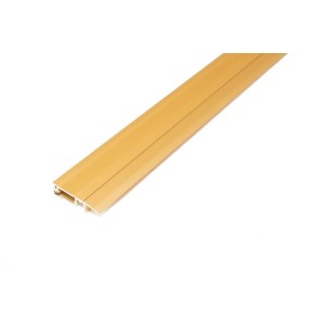 Goldener Dalsys Kabelkanal Fußboden, 1m, aus Aluminium zur Kabeldurchführung.