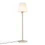 QAZQA Moderne Außenstehleuchte Beige mit Weißem Schirm IP44 Big Virginia