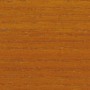 Holzoberfläche behandelt mit Bondex Holzlasur Teak, seidenglänzend.