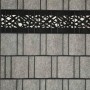 zaunzu Sichtschutz Design Vlies Graphic, schwarzgrau, für Doppelstabmattenzaun.