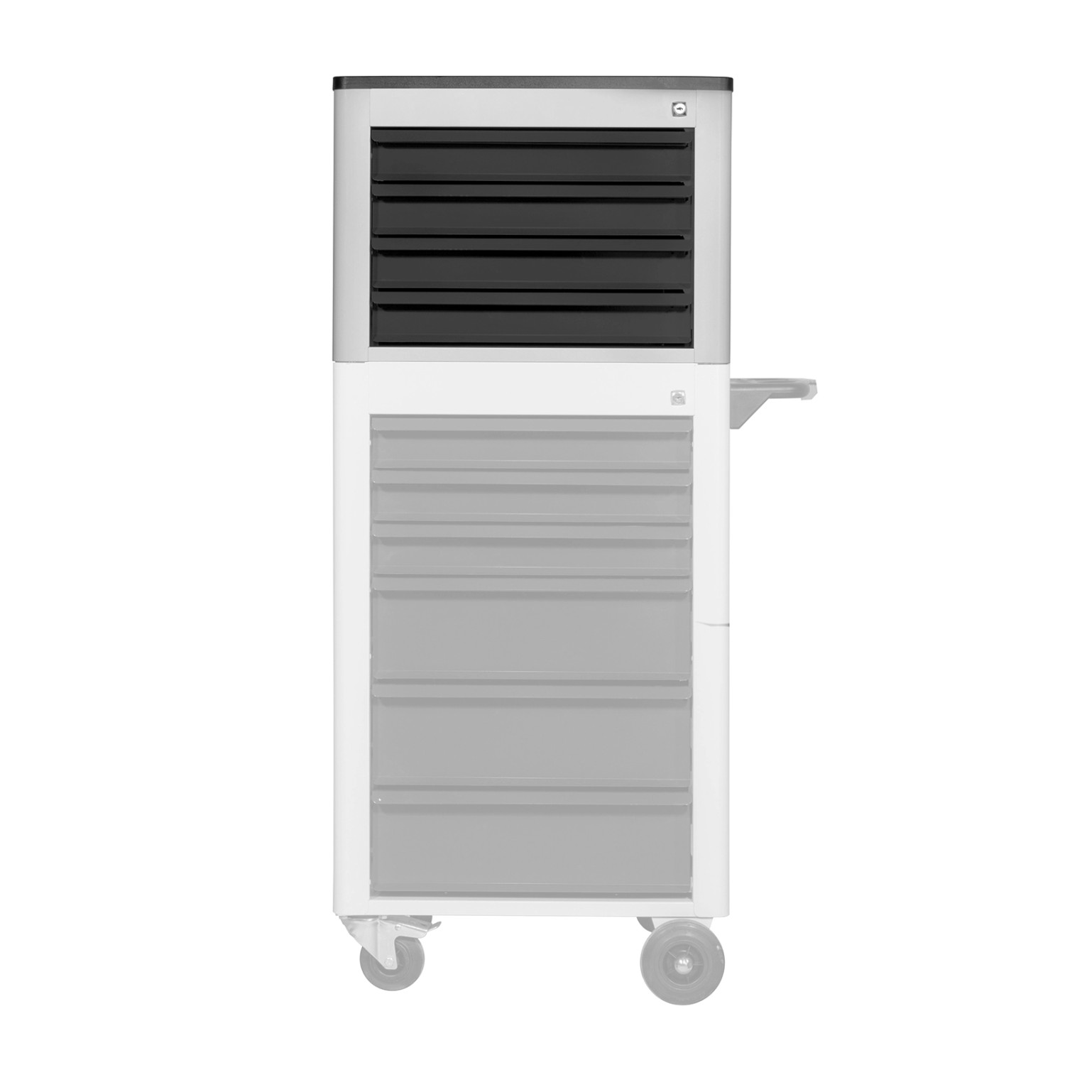PROREGAL Werkzeugtruhe Für Werkstattwagen Cheetah 4 Schubladen HxBxT 45x40x44cm Lichtgrau