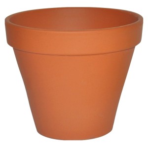 Terrakotta Pflanztopf, Ø 9 cm, klassisch rotbraun für Balkon und Garten.