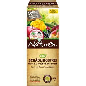 Naturen Bio Schädlingsfrei Obst- und Gemüse Konzentrat, 500ml Flasche. Schädlingsbekämpfung für den Garten.