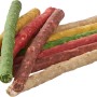 Primox Kaurollen-Mix, 100 Stück, verschiedene Farben. Getrocknete Hunde-Natursnacks für langanhaltenden Kauspaß.