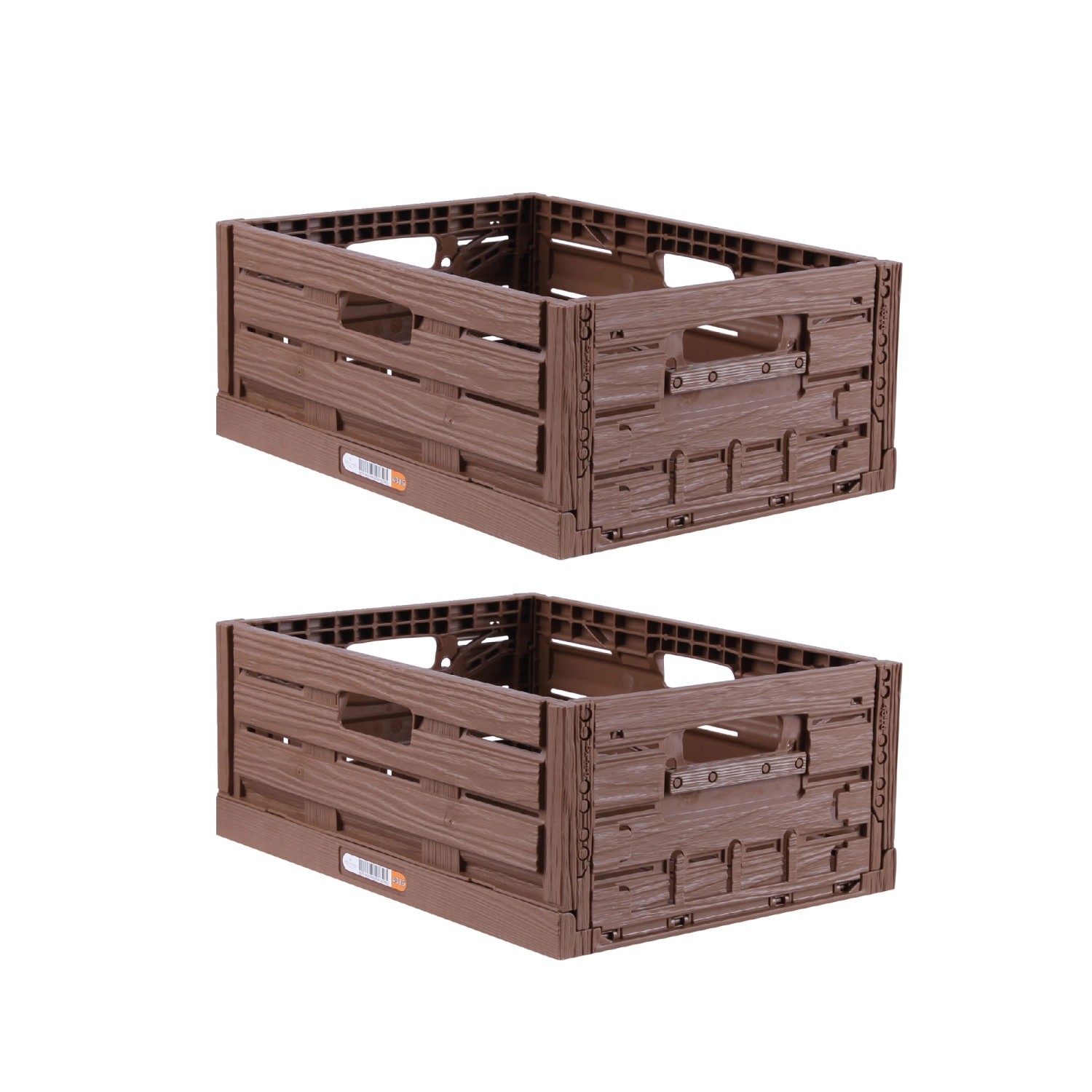 Bestlivings Faltbare Klappbox Holzoptik 40 x 30 cm 2 Stück