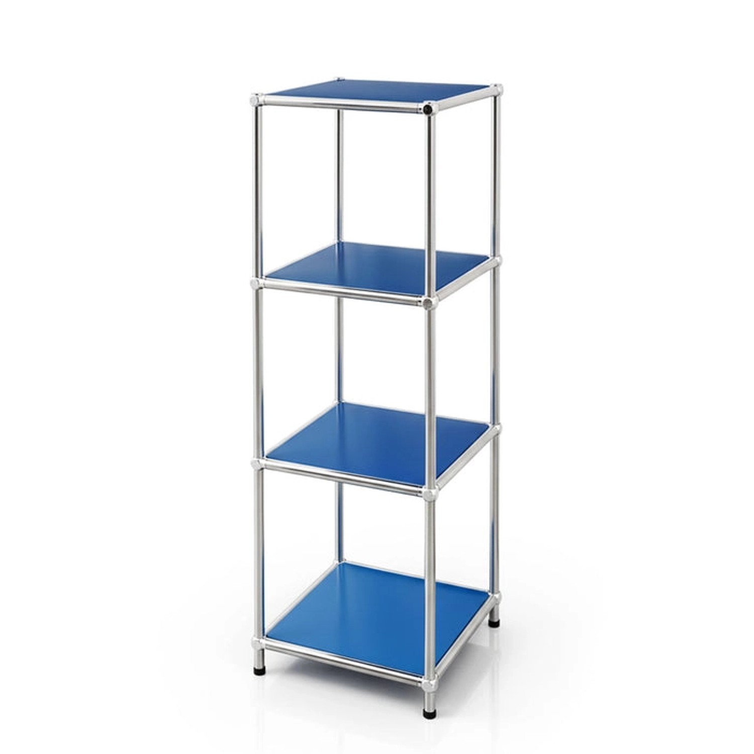 Floordirekt Metallregal Concept Epure MK-005 Verchromt 30 x 30 x 95 cm Blau günstig online kaufen