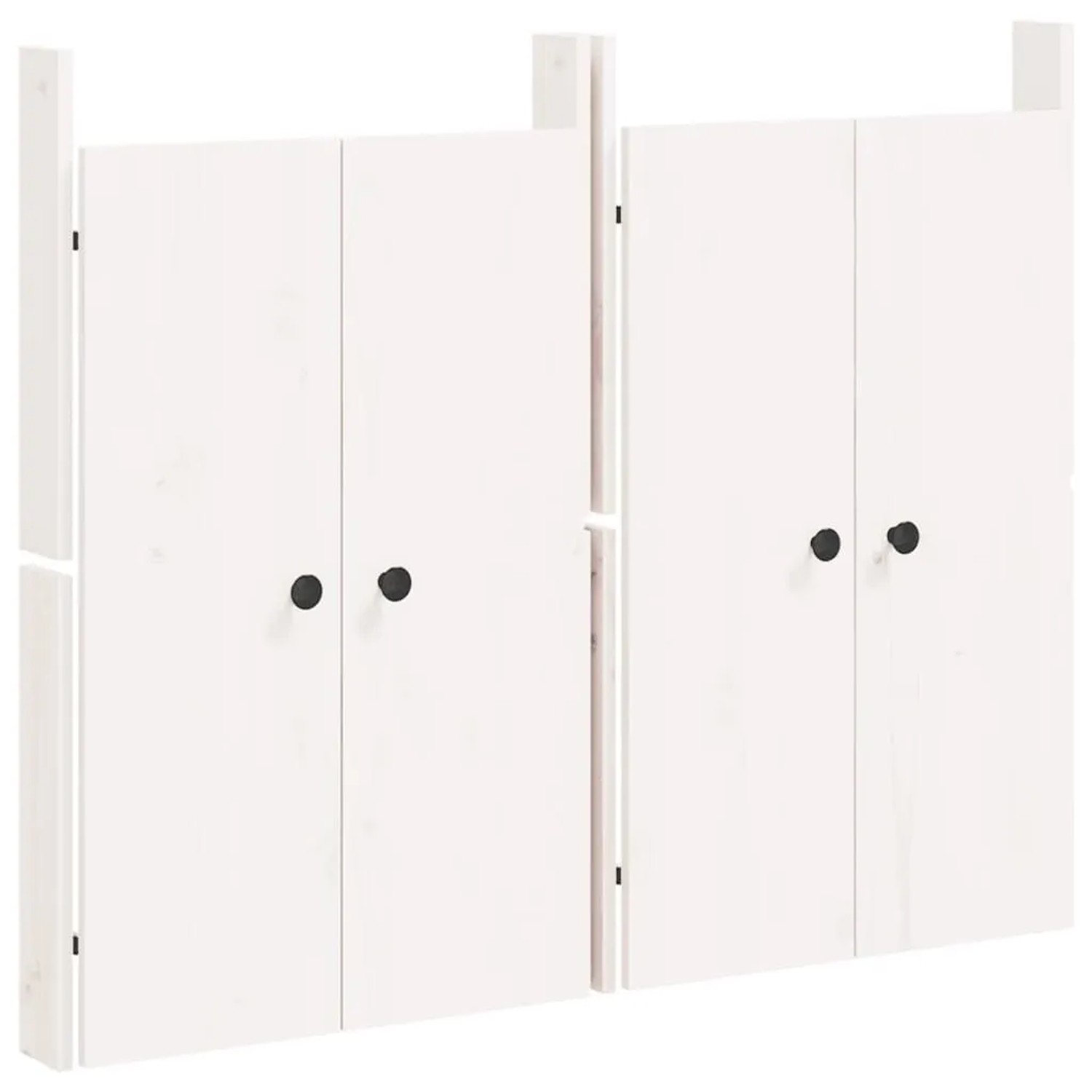 vidaXL Türen für Outdoor-Küche MEPPEL 2 Stk Weiß 50x9x82cm Massivholz Kiefer 832360