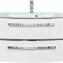 Pelipal Waschtisch Serie 4005, 92 cm, Polarweiß, mit zwei Schubladen und Softclose.