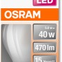 Osram E14 LED Lampe in Tropfenform, 4,8W, warmweiß und dimmbar.